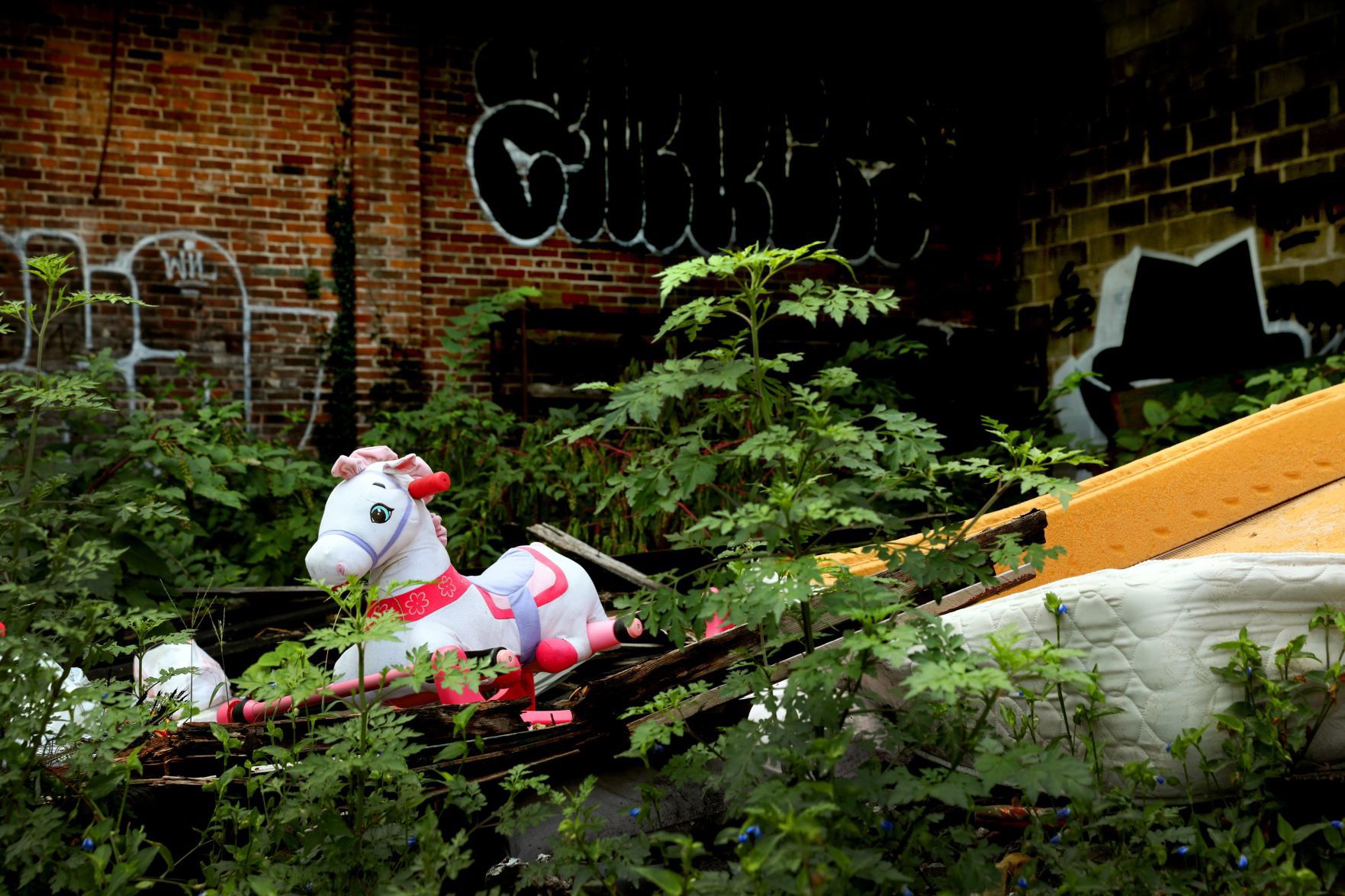 Illegal dumping in St. Louis, on St. Louis